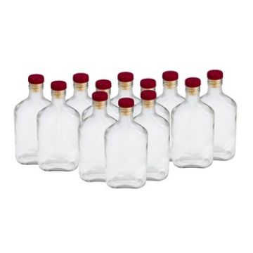 Купить Комплект стеклянных бутылок «Фляжка» 0,25 л (12 шт.) в Уфе